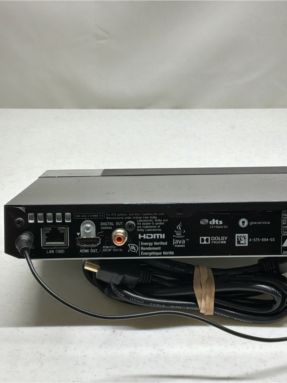 Sony Black Blu-ray/DVD Player with Remote and USB Port - Picture 8 of 9